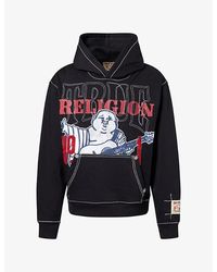 TRUE RELIGION - No1 Brand-Print Cotton-Blend Hoody - Lyst
