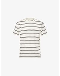 GANT - Pima Striped Cotton T-Shirt - Lyst