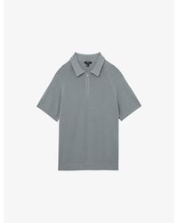 Reiss - Estate Half-Zip Knitted Polo Top - Lyst