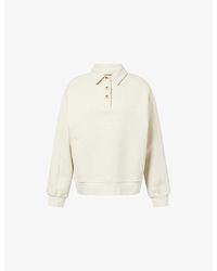 The Couture Club - Emblem-Embroidered Rugby Polo Cotton Sweatshirt - Lyst
