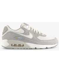 Nike - Air Max 90 Mesh And Leather Low-top Trainers - Lyst