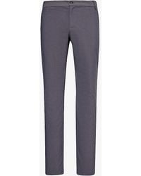 PAIGE - Stafford Straight-leg High-rise Stretch-woven Blend Trousers - Lyst