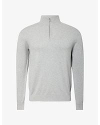 Arne - Half-Zip Cotton Knit Jumper - Lyst