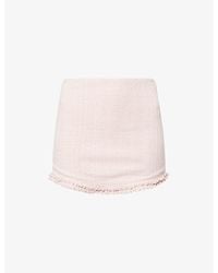 Devon Windsor - Bianca Woven Mini Skirt - Lyst