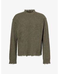 Uma Wang - Long-Sleeve Raw-Edge Cashmere Jumper - Lyst
