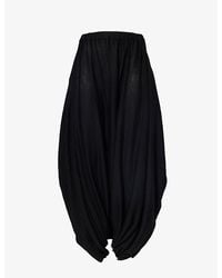 Junya Watanabe - Tokyo Dropped-crotch Relaxed-fit Wide-leg Wool Knitted Trousers - Lyst