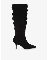 Carvela Kurt Geiger - Spirit Slouch Suede Heeled Knee-High Boots - Lyst