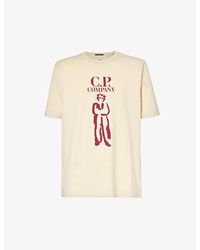 C.P. Company - British Sailor Branded-print Cotton-jersey T-shirt X - Lyst