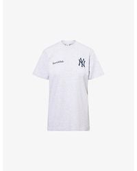 Sporty & Rich - For '47 X The New York Yankees Champ Round-Neck Cotton-Blend T-Shirt - Lyst