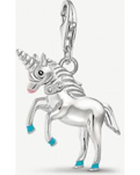Thomas Sabo Charm Club 3d Sterling Silver Unicorn Charm - Metallic