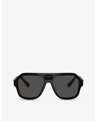 Dolce & Gabbana - Dg4433 Pilot-frame Acetate Sunglasses - Lyst