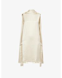 TOTEME - Cocoon Scarf Woven Midi Dress - Lyst