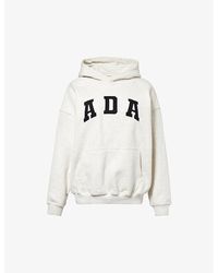 ADANOLA - Logo-embroidered Relaxed-fit Cotton-jersey Hoody - Lyst