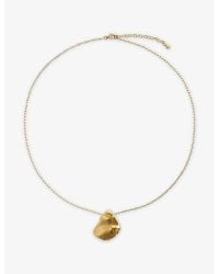 Monica Vinader - Fragments Bold 18Ct-Plated Vermeil Sterling- Pendant Necklace - Lyst
