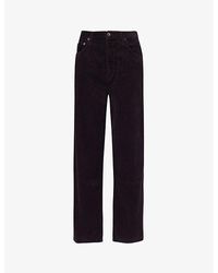 Agolde - Low Slung baggy Wide-leg Low-rise Corduroy Jeans - Lyst