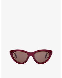 Loewe - Cat Eye Mini Anagram Acetate Sunglasses - Lyst