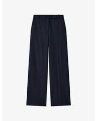 JOSEPH - Wide-Leg Tailored Stretch-Woven Trousers - Lyst