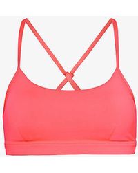 Alo Yoga - Airlift Intrigue Scoop-neck Stretch-woven Bra - Lyst