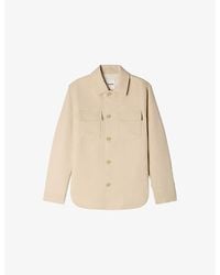 Sandro - Patch-Pocket Relaxed-Fit Woven Overshirt - Lyst