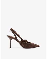 Reiss - Beatrice Suede Courts - Lyst
