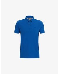 BOSS - Logo-Embroidered Short-Sleeve Cotton Polo Shirt - Lyst