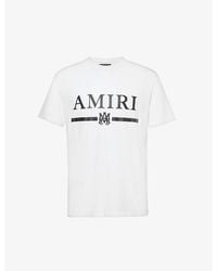 Amiri - Bar Branded-print Cotton-jersey T-shirt - Lyst