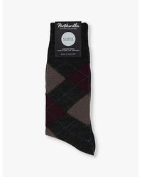Pantherella - Racton Knitted Wool-Blend Socks - Lyst