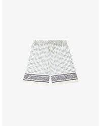 The Kooples - Bandana-Print Drawstring-Waist Woven Shorts - Lyst