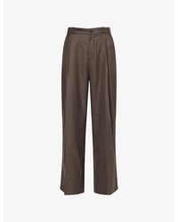 Entire studios - Pleated Wide-Leg Wool Trousers - Lyst