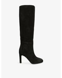 ALEVI - Auryn 95 Suede Heeled Knee-High Boots - Lyst