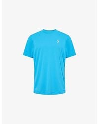 On Shoes - Train Logo-Print Woven T-Shirt - Lyst