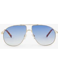 Le Specs - Schmaltzy Aviator-frame Metal Sunglasses - Lyst
