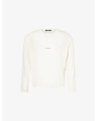 Cole Buxton - Mini-Logo Sheer Long-Sleeve Woven T-Shirt - Lyst