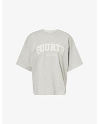 4th & Reckless - Elowen Brand-Print Cotton T-Shirt - Lyst