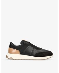 Tod's - Luxury Leather And Woven Low-top Trainers - Lyst