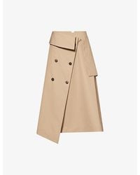 RÓHE Frames - Deconstructed Trench Cotton Midi Skirt - Lyst