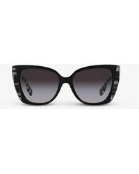 Burberry - Be4393 Meryl Cat-eye Acetate Sunglasses - Lyst