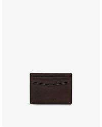 AllSaints - Delph Embossed Leather Card Holder - Lyst