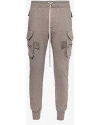 Rick Owens - Mastodon Tapered Cotton-jersey Cargo Trousers - Lyst