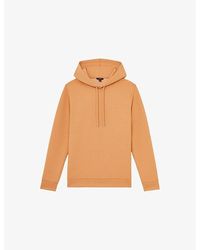 Reiss - Fabien Regular-Fit Double-Knit Stretch-Jersey Hoody - Lyst