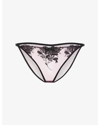 Agent Provocateur - Elvie Mesh Full Briefs - Lyst