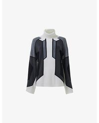 eem - High-Neck Intarsia-Knit Wool-Blend Jumper - Lyst