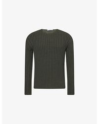Acne Studios - Ribbed Crewneck Knitted Jumper - Lyst