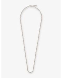 Hatton Labs - Twisted Mini Rope-chain 925 Sterling-silver Necklace - Lyst