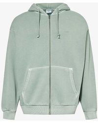 GYMSHARK - Everywear Comfort Logo-embossed Zip-fastened Cotton-jersey Hoody - Lyst
