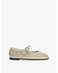 Flabelus - Imelda Linen Ballet Flats - Lyst