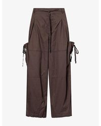 Deiji Studios - Relaxed-Fit Wide-Leg Cotton Trousers - Lyst