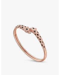 Cartier - Panthère De 18Ct Rose- 1.65Ct Onyx, Emerald And 1.65Ct Brilliant-Cut Diamond Bracelet - Lyst