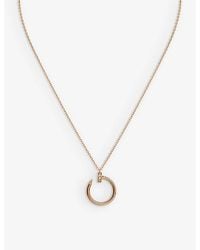 Cartier - Juste Un Clou 18Ct- And 0.12Ct Diamond Pendant Necklace - Lyst