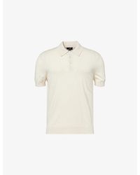 dunhill - Short-Sleeves Regular-Fit Cotton And Silk Polo Shirt - Lyst